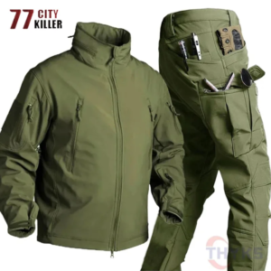 Top On Sale Product Recommendations!;Winter Fleece Tactical Soft Shell Sets Mens Outdoor Waterproof Multi-Pockets Shark Skin Jackets Cargo Pants Military Suits Male;